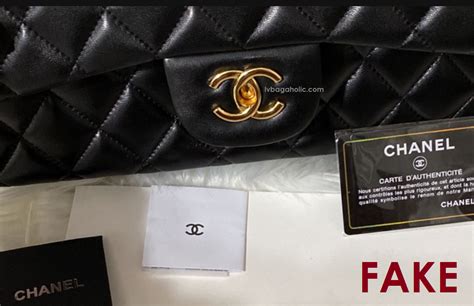 chanel white bag fake vs original|chanel authenticity card check.